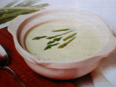 Фото крема-супа со спаржей