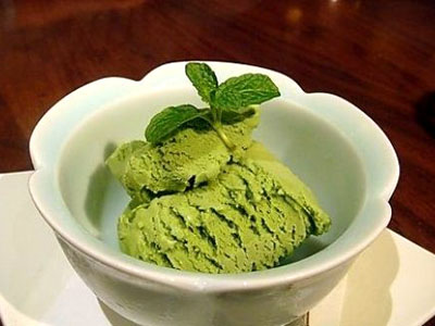 Фото мороженого из зеленого чая