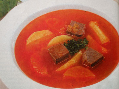 Фото супа с мясом и курагой