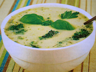 Фото супа с сыром и брокколи
