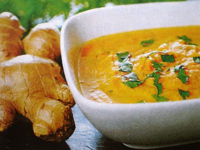 Фото морковного супа с имбирем
