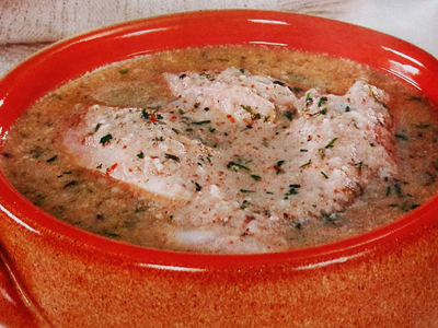 Фото куриного супа с орехами
