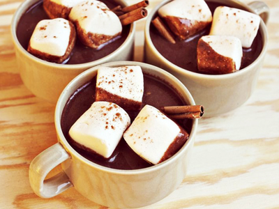 Фото горячего шоколада с зефиром маршмелоу